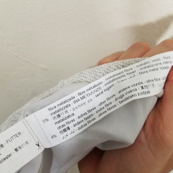 NWT Zara Metallic Thread Full Skirt Pull-On Skirt Size S - Picture 10 of 10